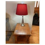 Night stand and lamp