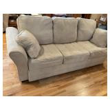 Ivory suede couch
