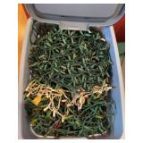 Tote of Christmas lights
