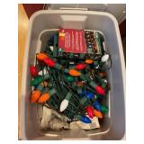 Tote of Christmas lights