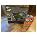 Ping ping to go and Jenga