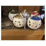 Ceramic light up ornaments