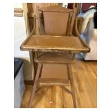 Wooden high chair