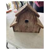 Wooden bird house