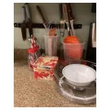 Knives and misc kitchenware