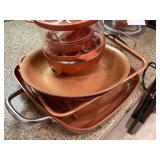 Copper ware dishes