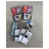 Talking photo albums, radios, sheer curtains