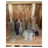Vintage glass bottles