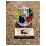 Glass paper weight