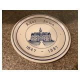 Adel IA stoneware plate