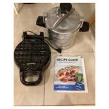 Waffle maker and pressure cooker