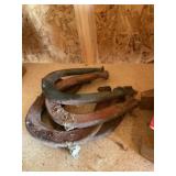 Pitching horse shoes