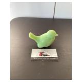 Fenton uranium glass bird