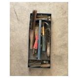 Wire brush, hammer and misc tools