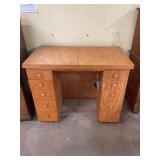 Desk/ sewing machine cabinet/ no sewing machine