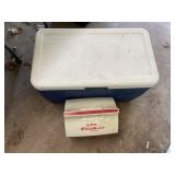 Coleman cooler and little playmate