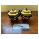 Salt and pepper shakers marked Japan