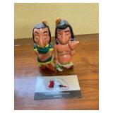 Hand painted salt and pepper shakers