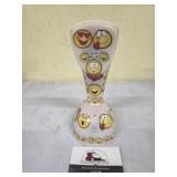 Vintage Ivory with Stickers Candlestick Phine