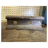 Rail road track anvil