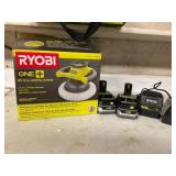 New in box Ryobi Buffer w/ 2 Batteries, carry