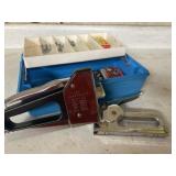 Tackle Box with Staplers and Staples