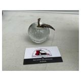Apple Glass Paperweight