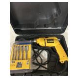 DeWalt Corded Drill with Bits