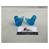 Glass Blue Birds