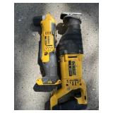 DeWalt reciprocating, saw and right angle grinder