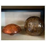 Gazing ball and decor