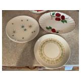 MCM Franciscan platter and vintage dishes