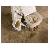 Sand and rock salt