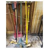 Rakes, shovel, hand tools