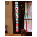 Cardinal window glass decor