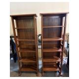 Wood shelves