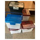 Plastic file boxes