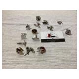 Cuff links and tie pin