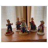 Denim days figurines/ Christmas
