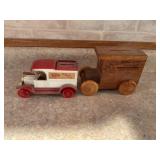 Die cast bank truck and Rose Acre bank truck