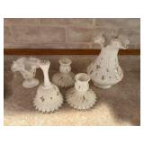 Hand painted fenton set