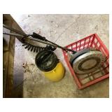 Thermometers, sprayer and planter