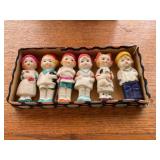 Japanese bisque penny dolls
