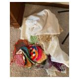 Pot holders, table runners
