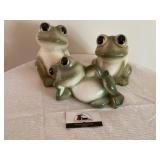 Ceramic frogs