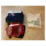 John Deere sweat shirt and various XL