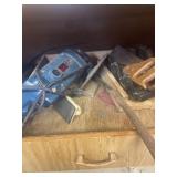 Grinder and miter box