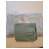 Green flannel bedding