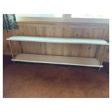 MCM double shelf table