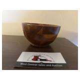 Hand carved wooden bowl